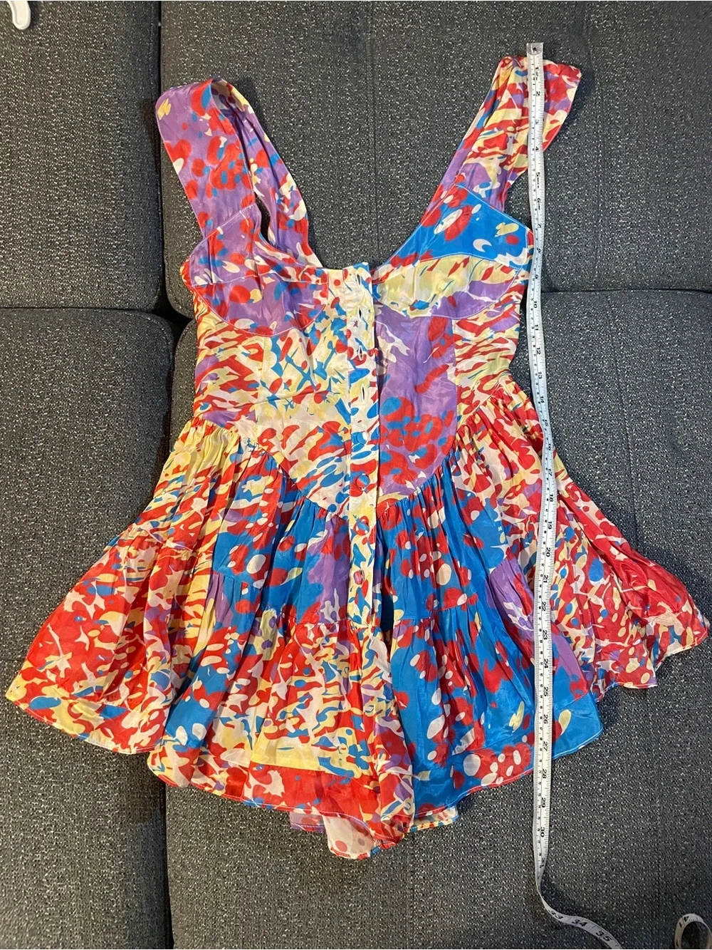 Vanessa Mooney The Elisabeth Romper Dress - Yellow Multicolor. - Picture 6 of 8
